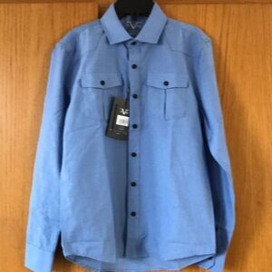 V 19-69 chambray black button shirt. NWT. Small